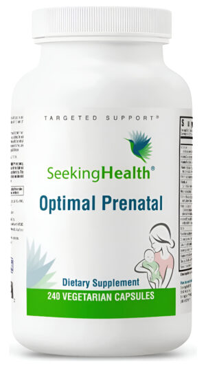 Seeking Health Cápsulas Optimal Prenatal, Sin Hierro, Fórmula Médica, Para Mejorar La Salud, 240 Cápsulas Veganas