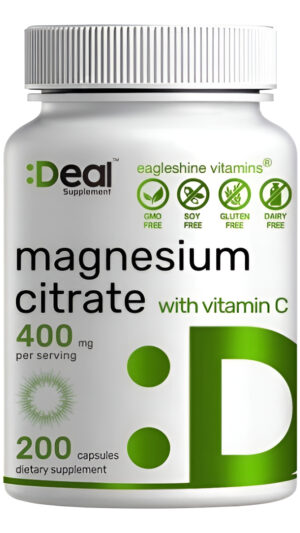 Citrato De Magnesio 400mg 200u