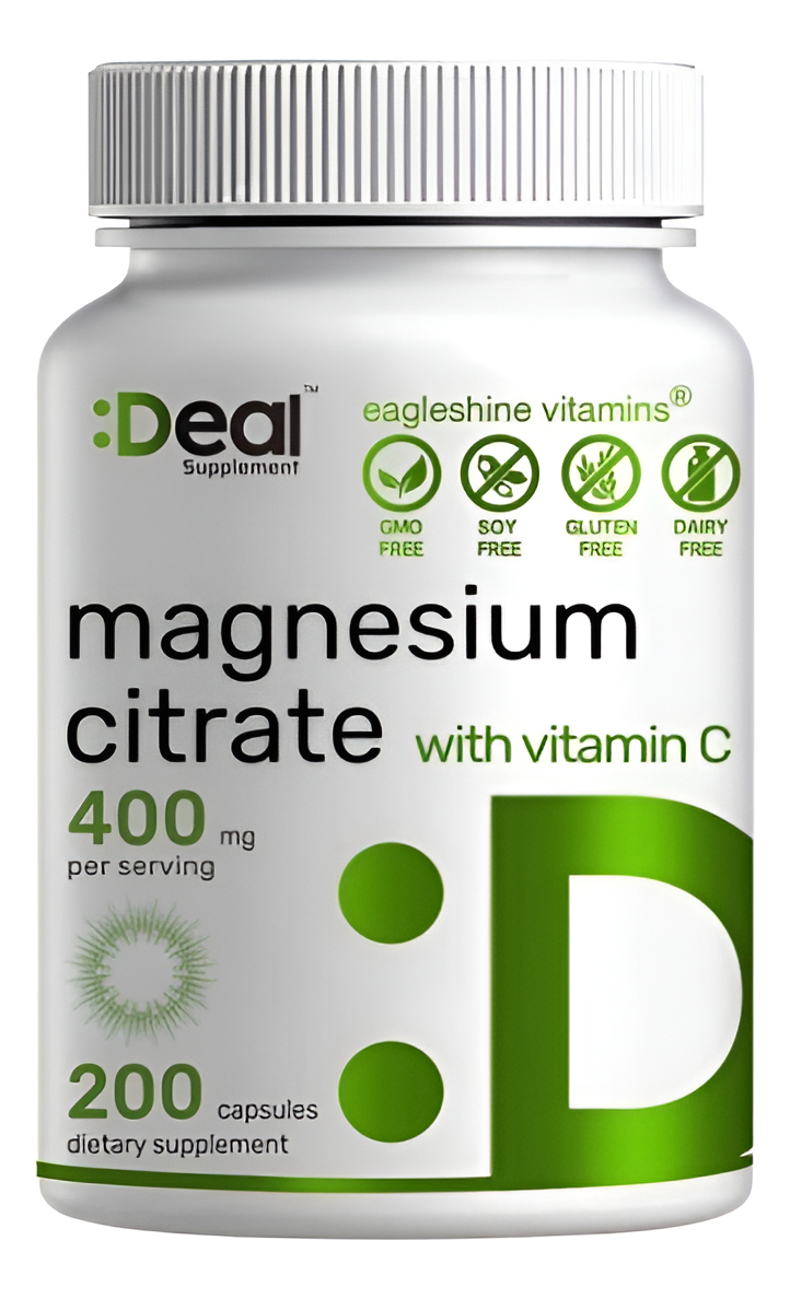 Citrato De Magnesio 400mg 200u