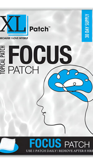 Xlpatch Focus Plus, 30 Parches Tópicos Multivitamínicos Para Apoyo De Enfoque Y Concentración Mental
