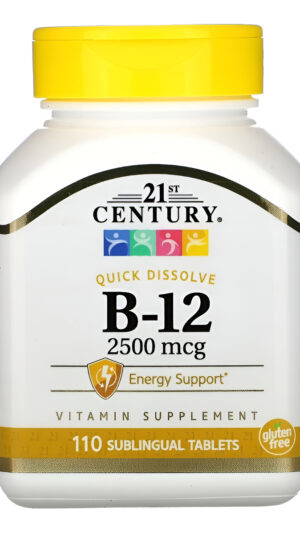 B-12 Sublingual 110tabs De 2.500mcg Sabor Cereza