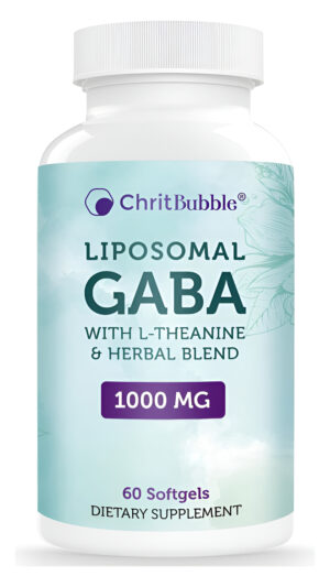 Suplementos Liposomales Gaba De 1000 Mg Con L-teanina De 200 Mg, Alta Absorción, Ashwagandha, Manzanilla, Cereza Ácida