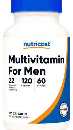 Nutricost Multivitamínico Para Hombres, 120 Cápsulas, Vitaminas Y Minerales Para El Hombre Saludable