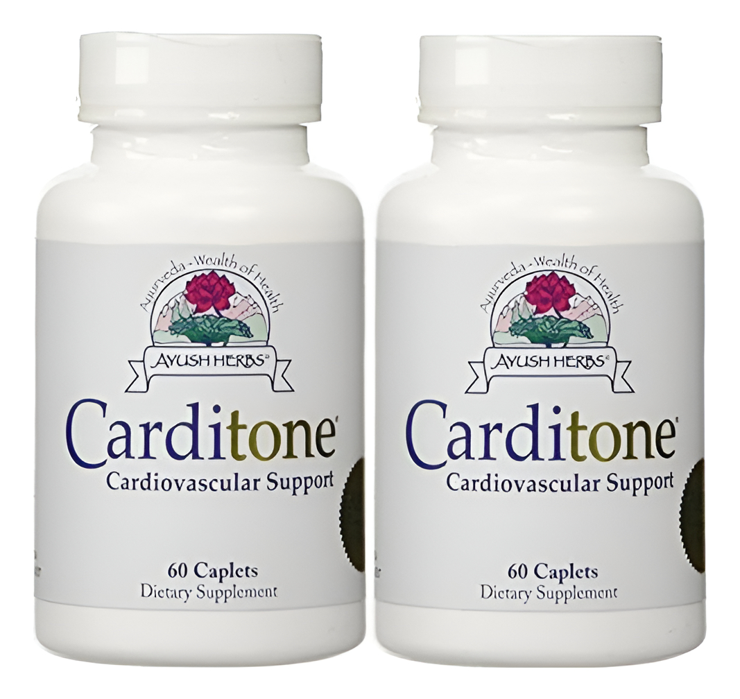 Carditone, 60 Cápsulas Ayush Herbs, Paquete De De 2, 2