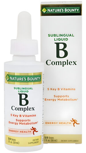Nature's Bounty Vitamina B Complejo Líquido Sublingual 2 Oz