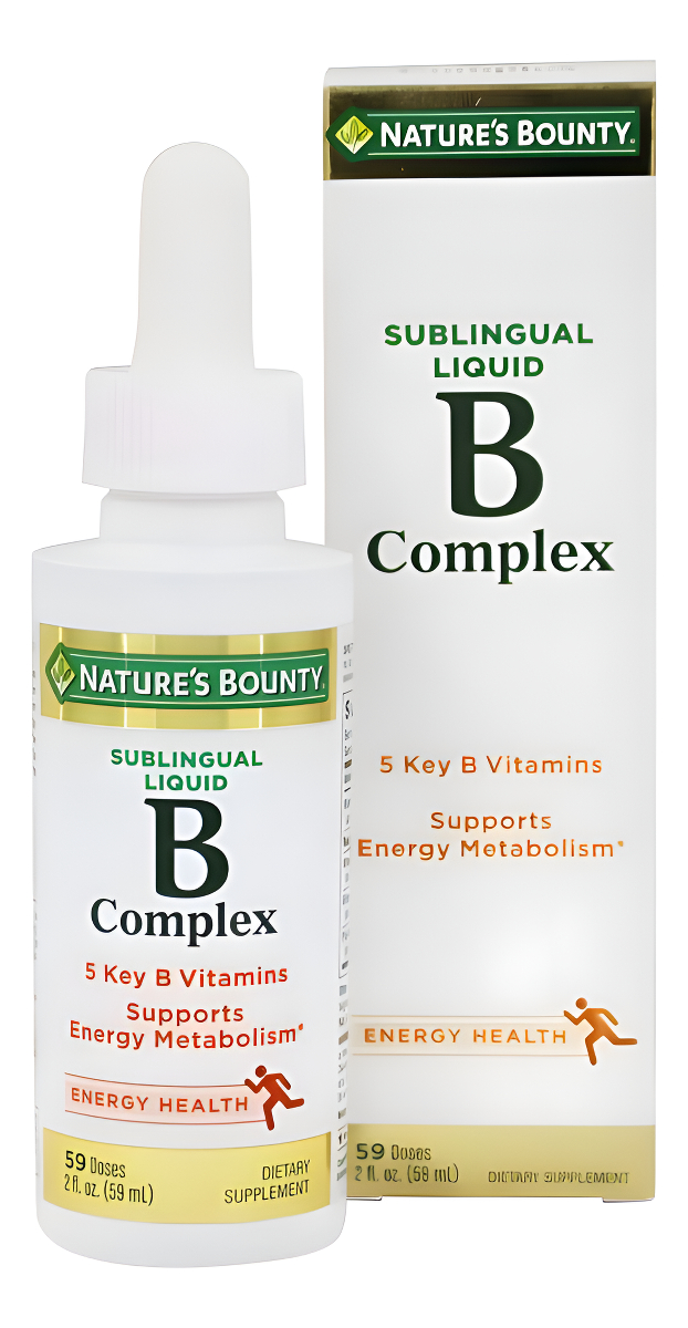 Nature's Bounty Vitamina B Complejo Líquido Sublingual 2 Oz