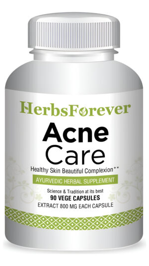 Herbsforever Cuidado Del Acné (acnil) Para Una Tez Saludable Y Control De Espinillas Faciales, Cabezas Blancas Y Negras, 90 Cápsulas Vegetales 800 Mg