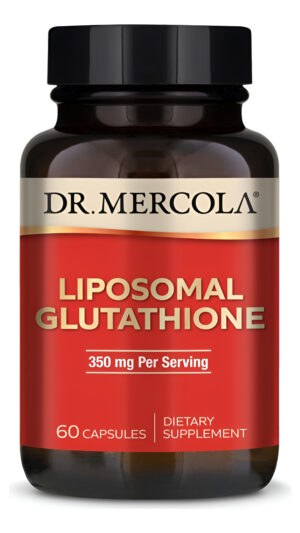 Dr. Mercola Glutatión Liposomal, 30 Porciones (60 Cápsulas), 350 Mg Por Porción, Suplemento Dietético, Apoya La Producc