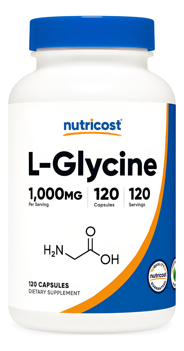 Nutricost L-glicina 1000 Mg, 120 Cápsulas, Vegetariana, Sin Omg Y Sin Gluten