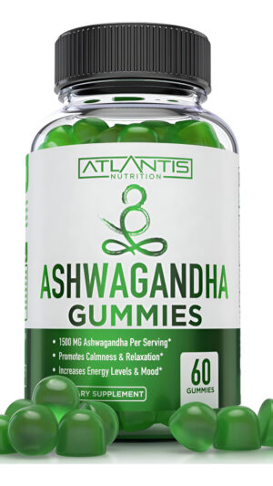 Ashwagandha Gummies  1500 Mg Ashwagandha Por Porción  Promueve La Calma, Mejora El Estado De Ánimo, Aumenta Los Nivel