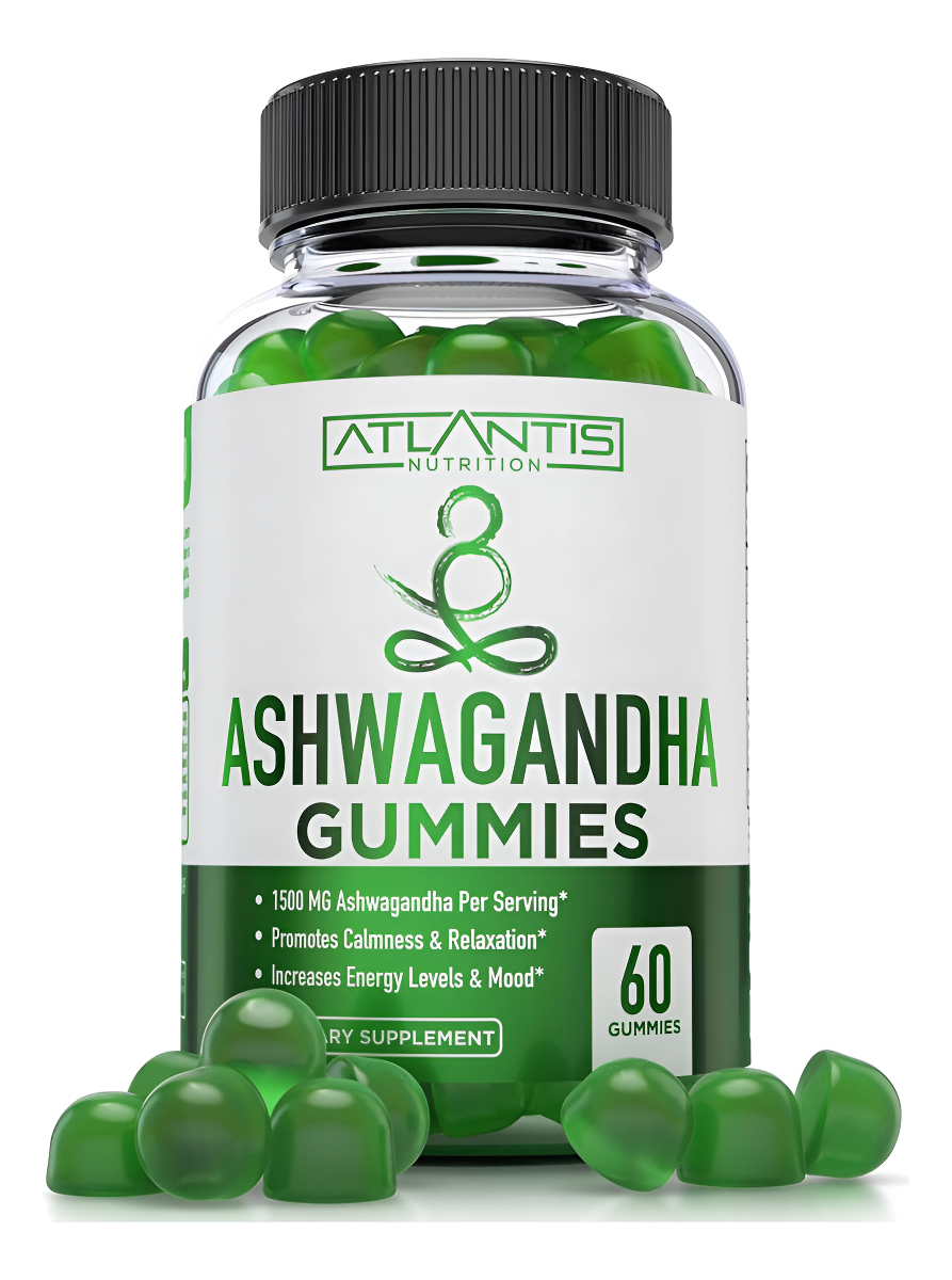 Ashwagandha Gummies 1500 Mg Ashwagandha Por Porción Promueve La Calma, Mejora El Estado De Ánimo, Aumenta Los Nivel