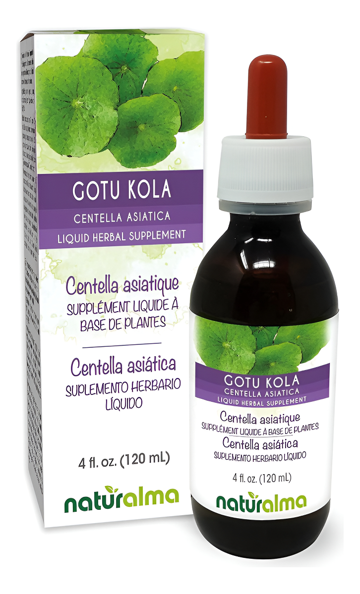 Naturalma Gotu Kola (centella Asiatica) Hierba Sin Alcohol Tintura 4 Fl Oz Extracto Líquido En Gotas | Suplemento Herba