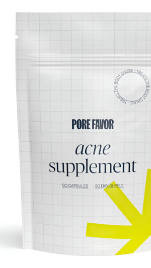 Porefavor Suplementos Para El Acné  Dim (diindolilmetano) Y Zinc  Vitaminas Veganas Transparentes Para La Piel Para M