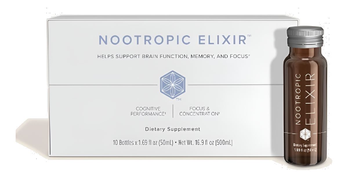 Isagenix Elixir Nootrópico - Suplemento Para La Salud Cerebral Y La Concentración - Suplemento Líquido Con Extracto De