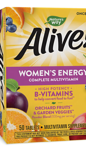 Nature's Way Alive! Multivitamínico Completo Para Mujer, Apoya El Metabolismo Energético Y Cabello, Piel Y Uñas
