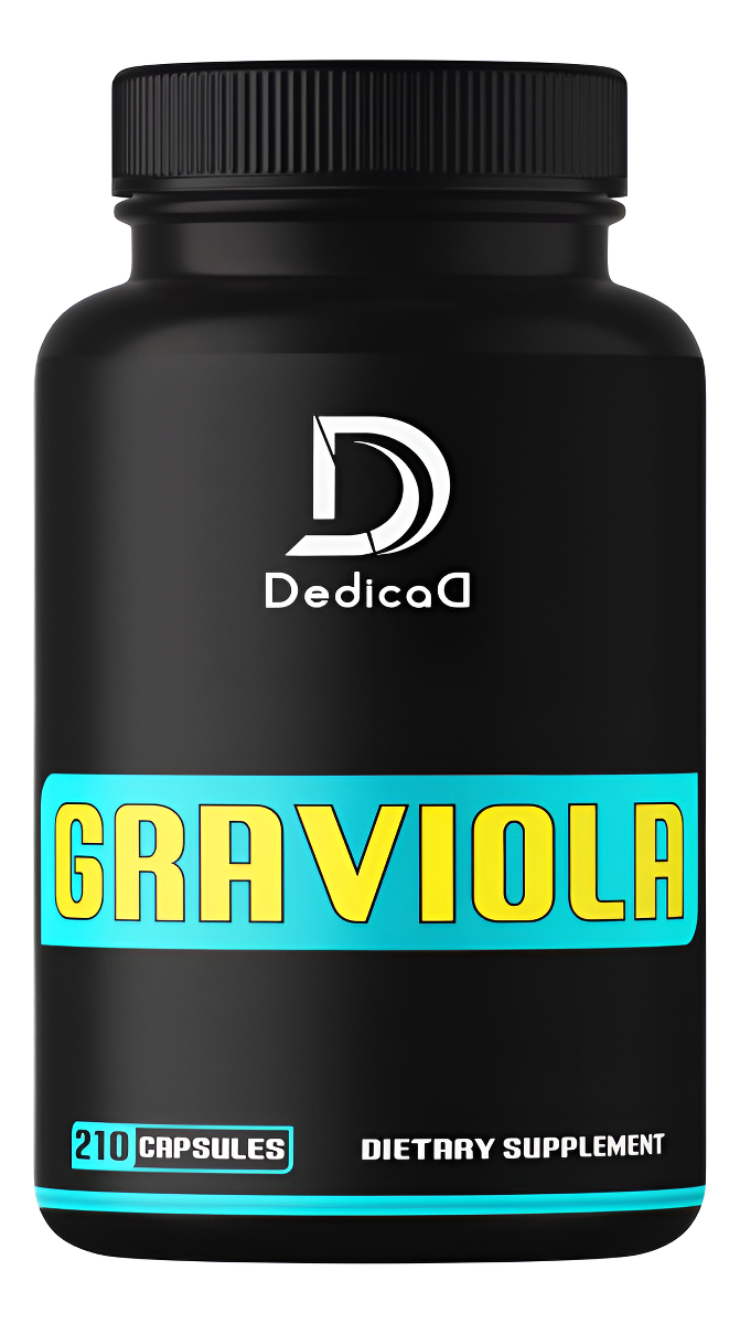Dedicad 210 Cápsulas Orgánicas De Hojas De Graviola De Guanábana De 1000 Mg Fórmula Avanzada