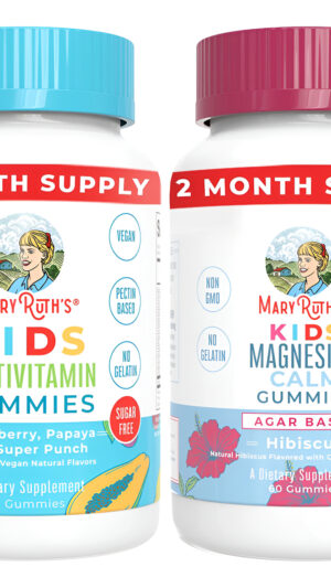 Maryruth's Kids Multivitamin Gummies Kids Magnesium Calm Gum