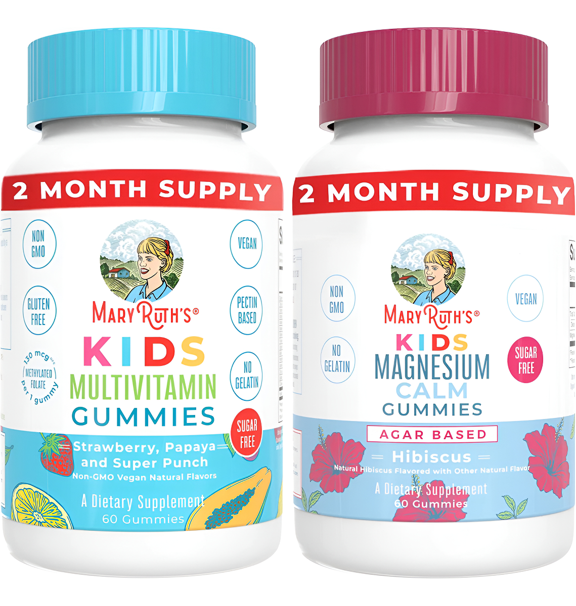 Maryruth's Kids Multivitamin Gummies Kids Magnesium Calm Gum