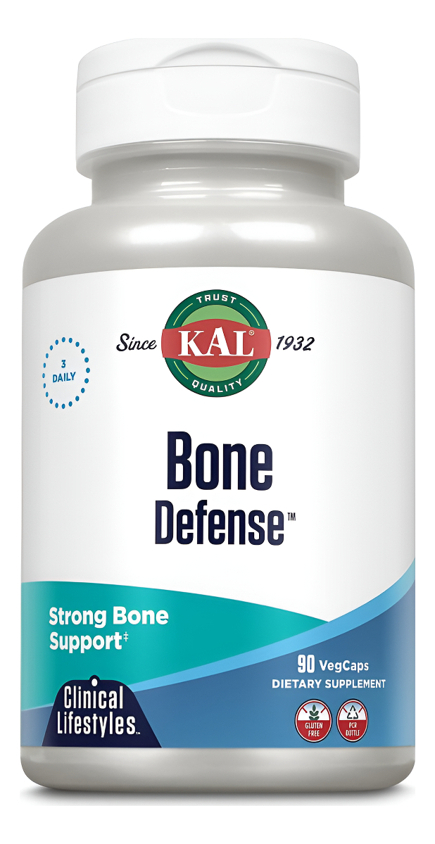 Kal Bone Defense | Suplemento Saludable De Fuerza Y Densidad Ósea | Calcio, Vitamina D3 Y K2, Magnesio | 90 Unidades, 3