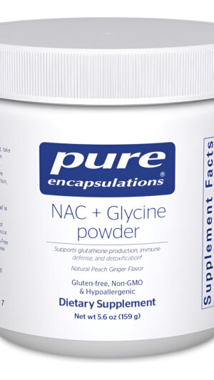 Pure Encapsulations Nac + Polvo De Glicina - Apoyo Inmunológico, Limpieza De Desintoxicación Y Producción De Glutatión*