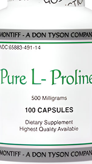 Pure L Proline 500 Mg 100 Cápsulas