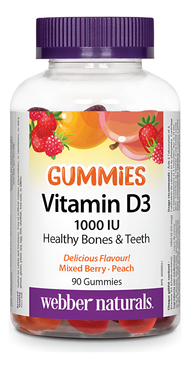 Webber Naturals Webber Natruals Vitamina D3, 1000 Ui 90 Coun