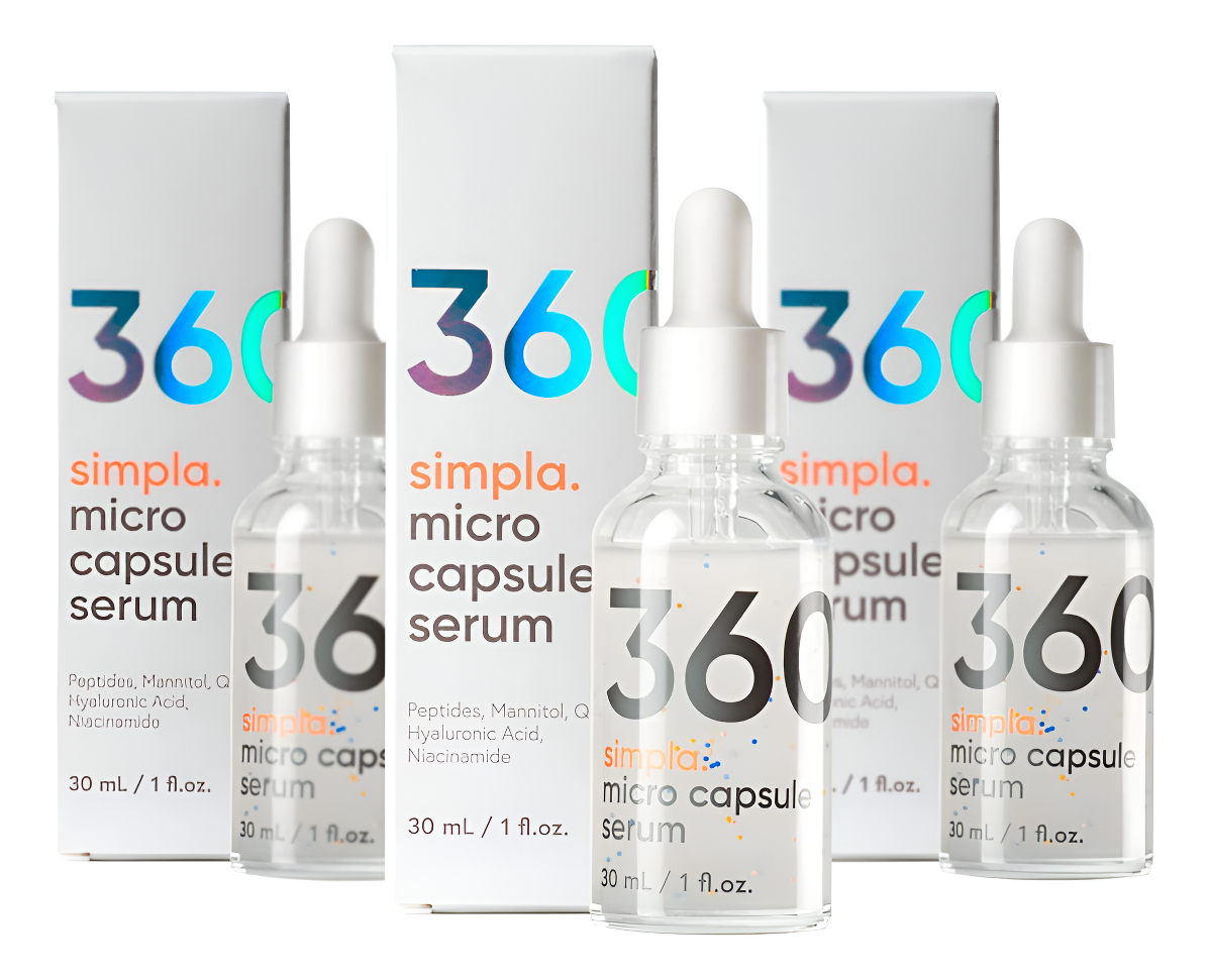 Simpla 360 | Sérum Micro Capsule | 1.0 Fl Oz | Paquete De 3