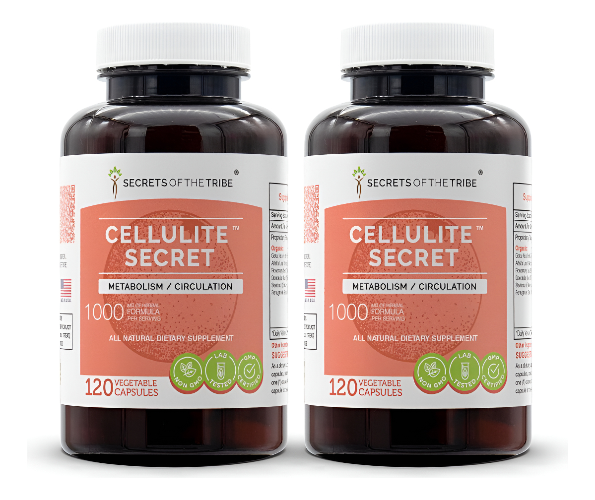 Cellulite Secret 120 Cápsulas (2 Uds.), 1000 Mg, Gotu Kola, Alfalfa, Romero, Diente De León, Raíz De Remolacha, Metabol