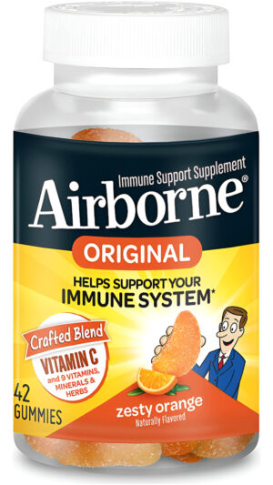Airborne, Suplemento Original Para El Soporte Inmunológico, 42 Gomitas Para Adultos