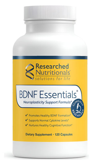 Researched Nutritionals Bdnf Essentials - Fórmula De Apoyo Para La Salud Cerebral Y La Neuroplasticidad Con Bacopa Monn