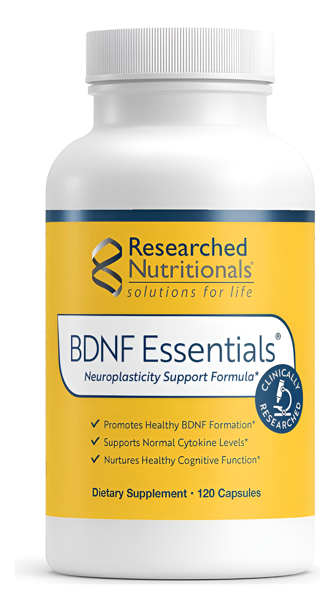 Researched Nutritionals Bdnf Essentials - Fórmula De Apoyo Para La Salud Cerebral Y La Neuroplasticidad Con Bacopa Monn