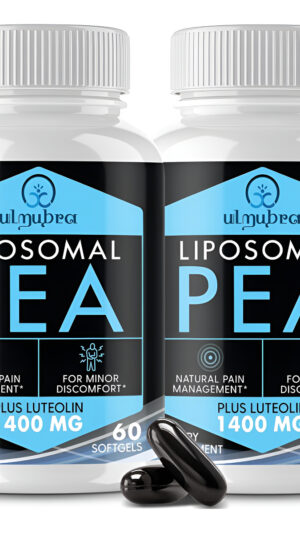 Palmitoiletanolamida Liposomal 1300 Mg Más Luteolina 100 Mg, Absorción Superior, Suplemento De Guisante Micronizado Par