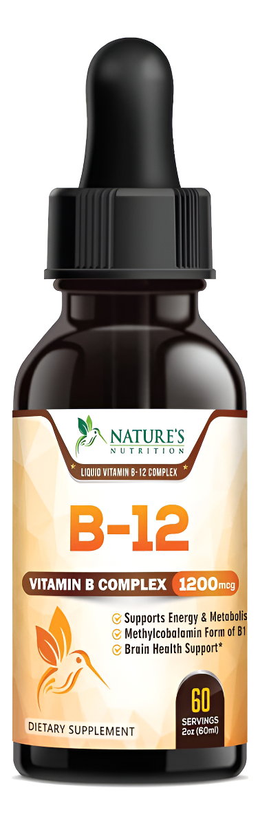La Vitamina B12 Cae De Energía 1200 Mcg Suplemento Dietéti
