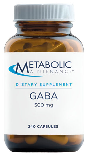 Metabolic Maintenance Gaba 500 Mg (ácido Gamma Aminobutírico) - Suplemento Gaba Para Apoyo Cerebral - Ayuda A Inhibir L