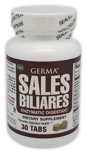 Germa Suplemento Dietético Natural De Sales Biliares, Para Apoyo Hepático/ventas Suplemento Biliares Dietetico Natural, Ayuda Higado 30 Tabs
