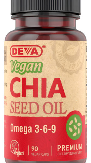 Deva Aceite De Semilla De Chía Vegano  1000 Mg 90 Cápsulas Veganas