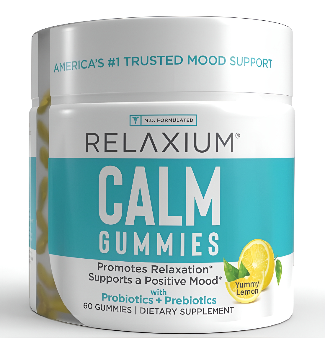 Relaxium Calm Gummy, Desarrollada En Los Estados Unidos, Con Vitamina B6, Magnesio Y L-teanina, Una Gomita Por Porción,