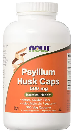 Now Psyllium 500 Cápsulas