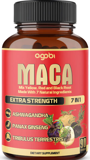 Cápsulas De Raíz De Maca 8050 Mg - Apoya La Salud Natural - Energía - Suplemento De Rendimiento Y Estado De Ánimo - Sum