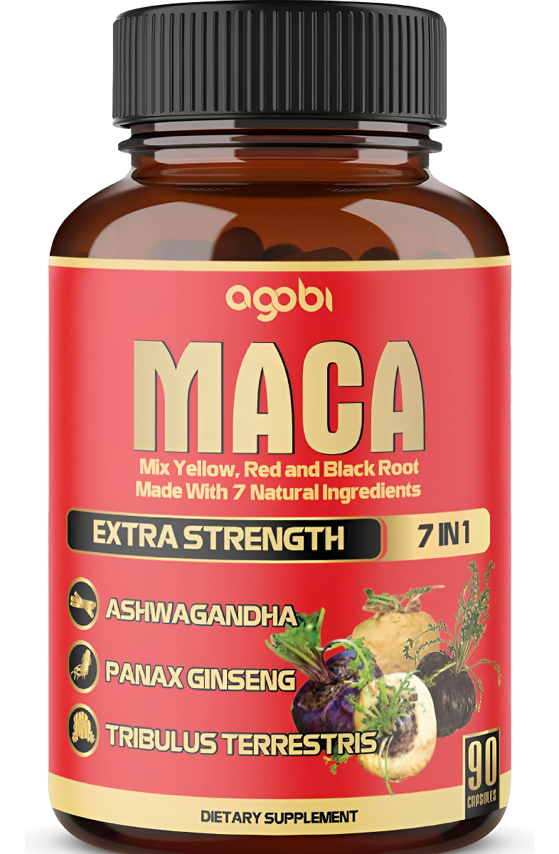 Cápsulas De Raíz De Maca 8050 Mg - Apoya La Salud Natural - Energía - Suplemento De Rendimiento Y Estado De Ánimo - Sum