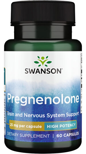 Swanson Pregnenolona De Alta Potencia 25 Miligramos 60 Cápsulas