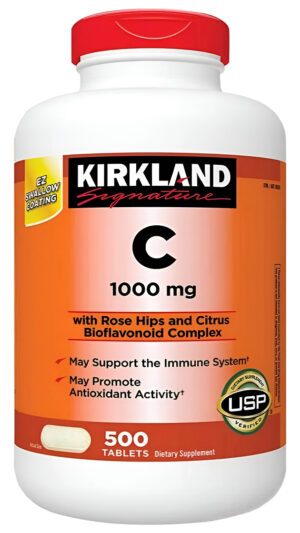Kirkland Signature Vitamina C 1000 Mg., 500 Tabletas (paquete De 2)