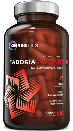 Omnibiotics Fadogia Agrestis Suplemento 180 Cápsulas Veganas  Extracto 100% Estandarizado 10:1  Promueve El Rendimien