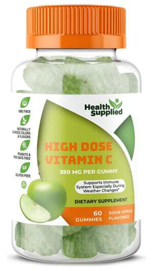Health Supplied 60 Gomitas De Vitamina C En Alta Dosis, 350 Mg