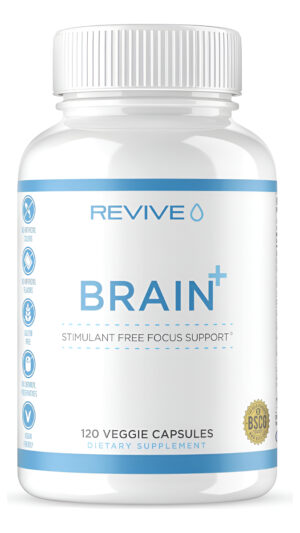 Revive Md Suplementos Cerebrales Para La Memoria Y La Concentración, Brain Plus, 150 Cápsulas  Suplemento Natural Sin
