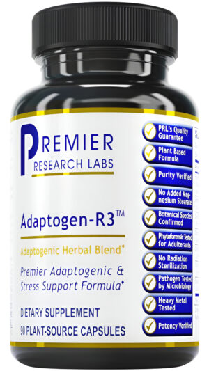 Premier Research Labs Adaptogen-r3 - Adaptógeno Para El Apoyo Al Estrés - Con Extracto De Rhodiola Rosea, Raíz De Maca