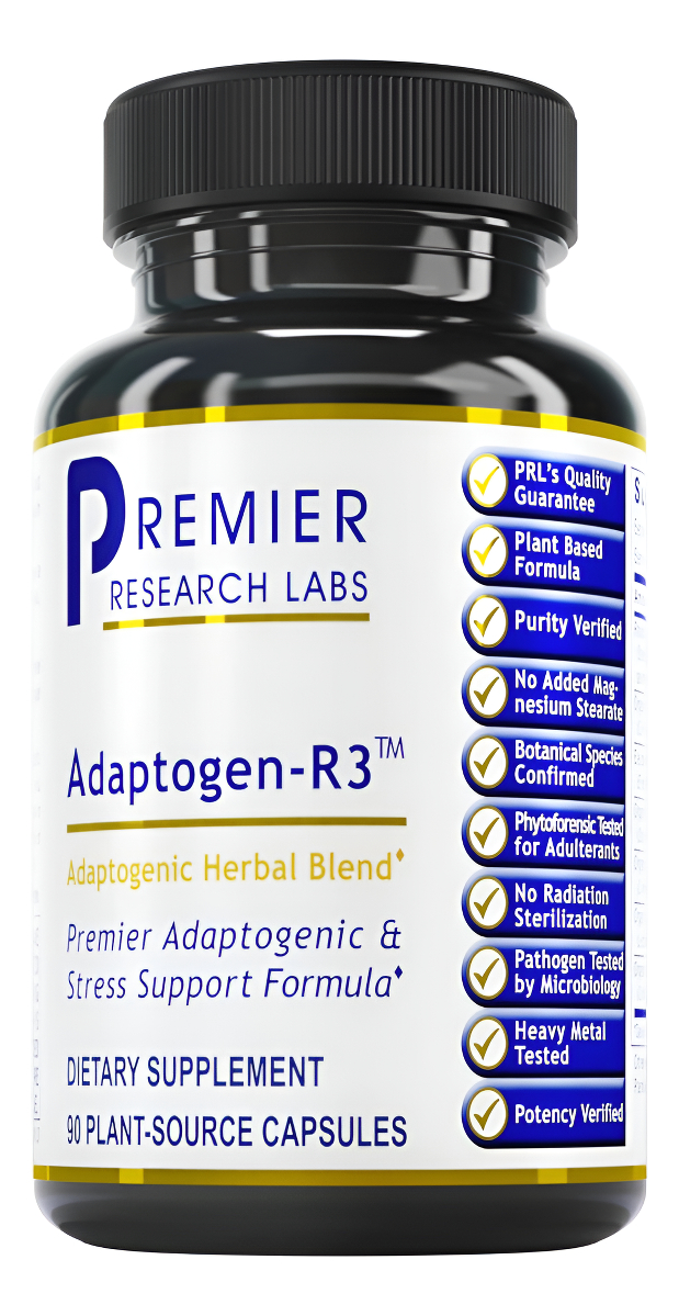 Premier Research Labs Adaptogen-r3 - Adaptógeno Para El Apoyo Al Estrés - Con Extracto De Rhodiola Rosea, Raíz De Maca