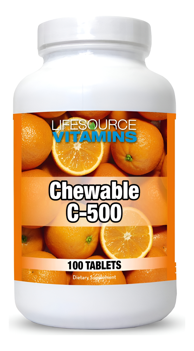 Lifesourcevitamins Vitamina C 500 Mg - 100 Tabletas Masticables