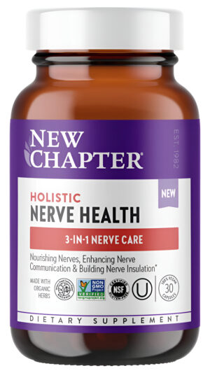 New Chapter Suplemento De Salud Nerviosa Para Apoyo Nervioso 3 En 1 De La Cabeza A Los Pies