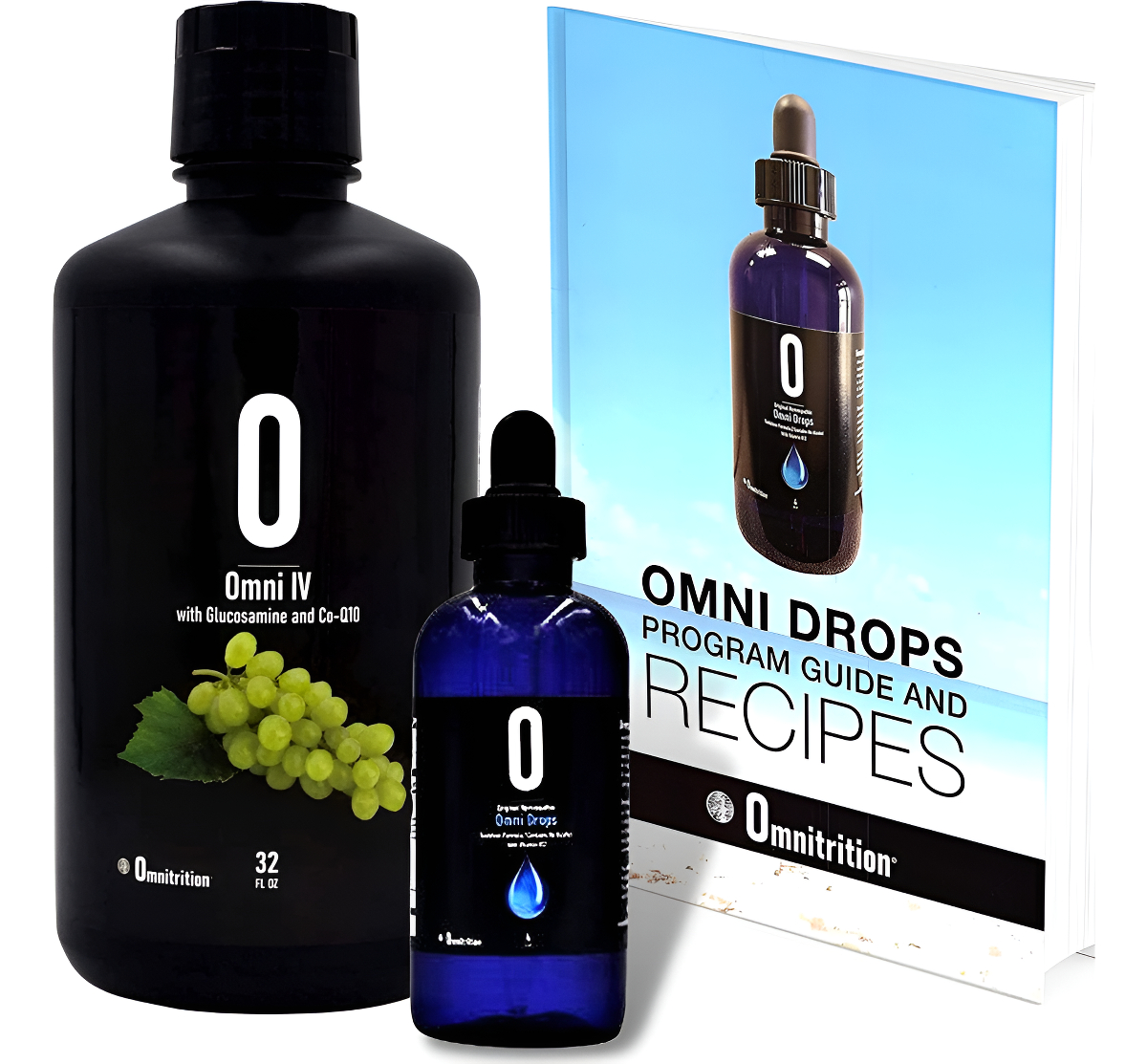 Omnitrition Omni Drop Bundle - Incluye Dos Productos: Omni Drops Diet Drops Gotas Con Vitamina B12-4 Oz Con Guía De Prog
